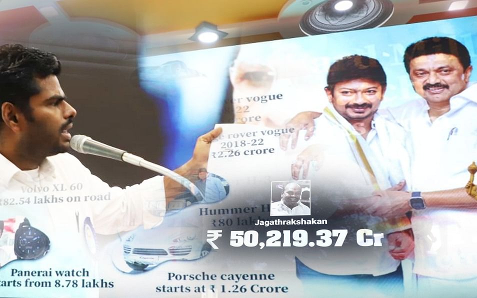 கலாநிதி மாறன் ரூ.12,450 கோடி; உதயநிதி..?! - அண்ணாமலை வெளியிட்ட சொத்துப் பட்டியல் | முழு விவரம்