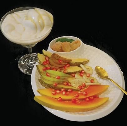 பீச் வேகன் ஐஸ்க்ரீம்