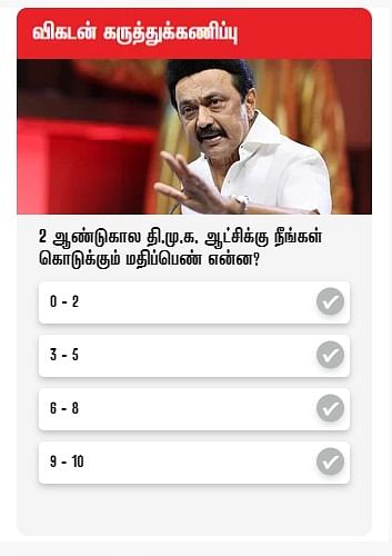 விகடன் கருத்துக்கணிப்பு