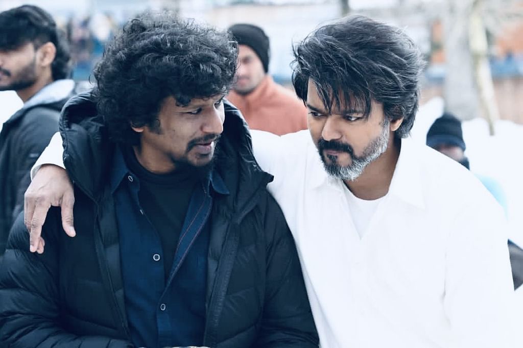 'லியோ' படப்பிடிப்பில் லோகேஷ் கனகராஜ் - விஜய்
