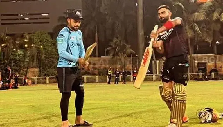 Rashid Khan & Virat Kohli