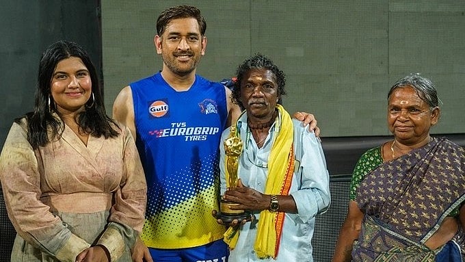 Dhoni: ஆஸ்கர் நாயகர்களைச் சந்தித்த தோனி; பொம்மன் பெல்லியைக் கௌரவப்படுத்திய CSK!
