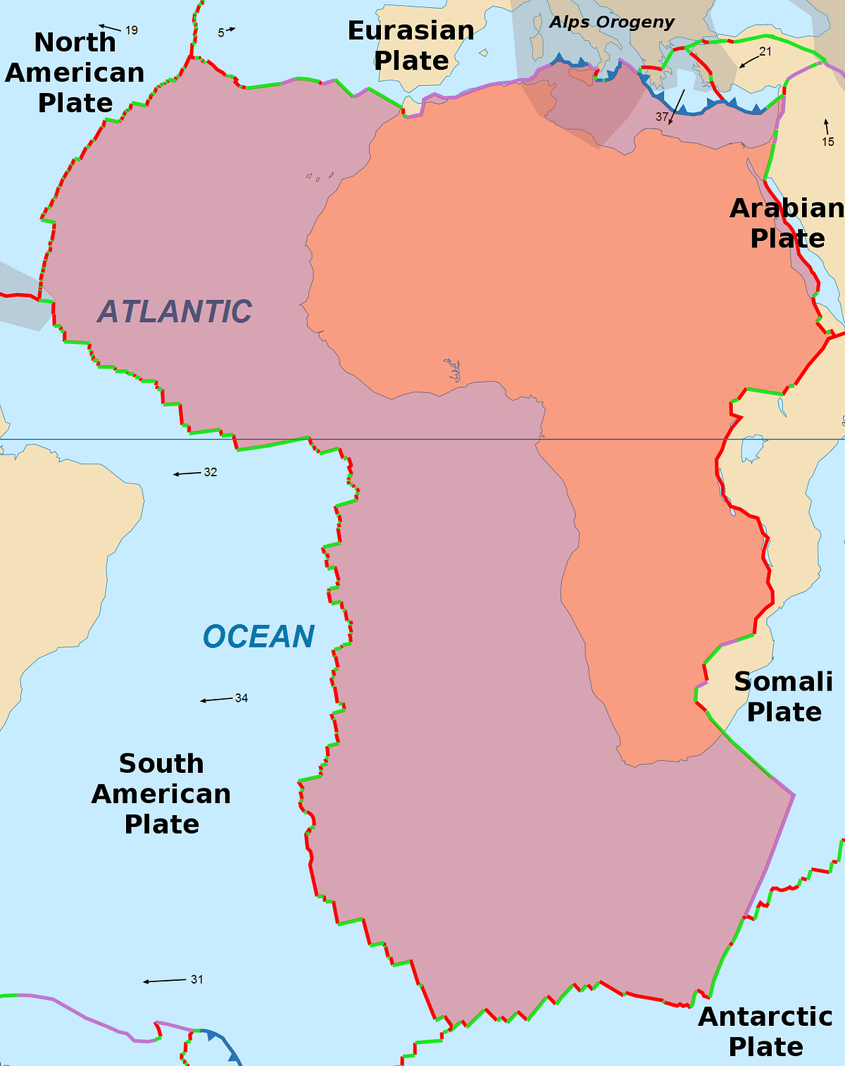 ஆப்பிரிக்க டெக்டோனிக் தகடு | African Tectonic Plate