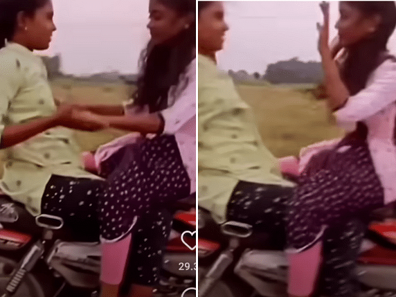 Girls Bike Stunt | பெண்களின் பைக் ஸ்டன்ட்