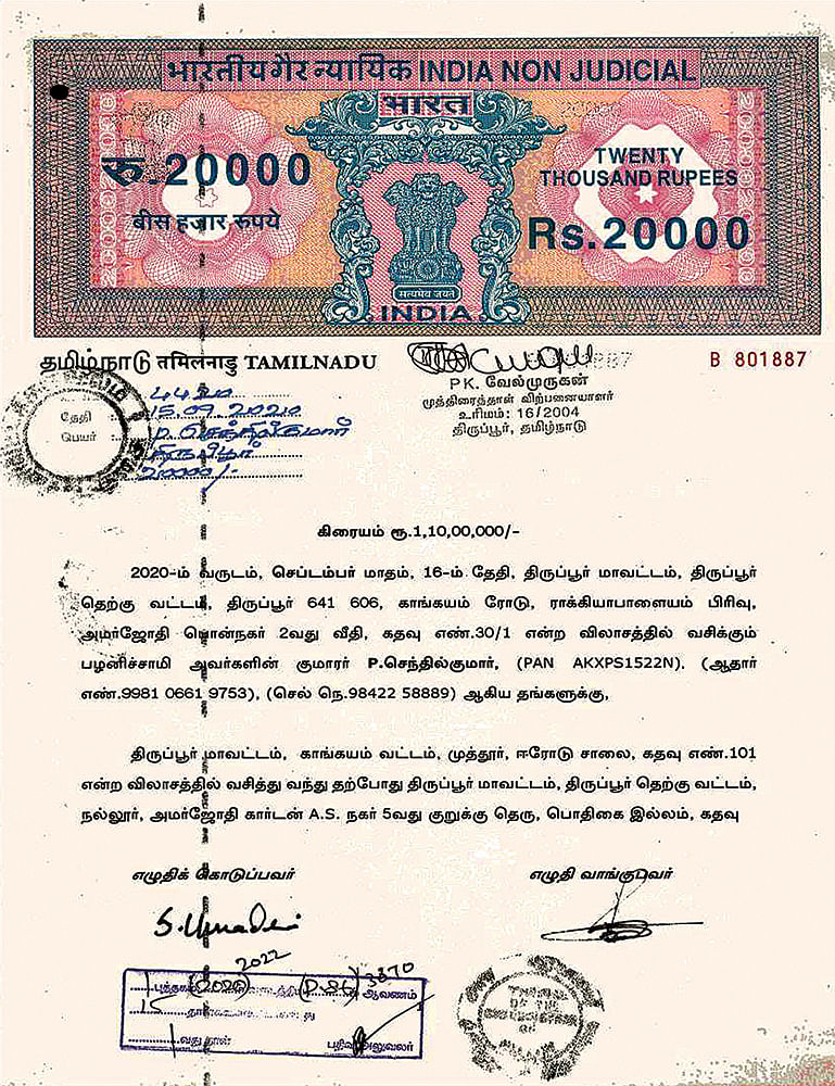 கோயில் நிலம் பத்திரப்பதிவு!