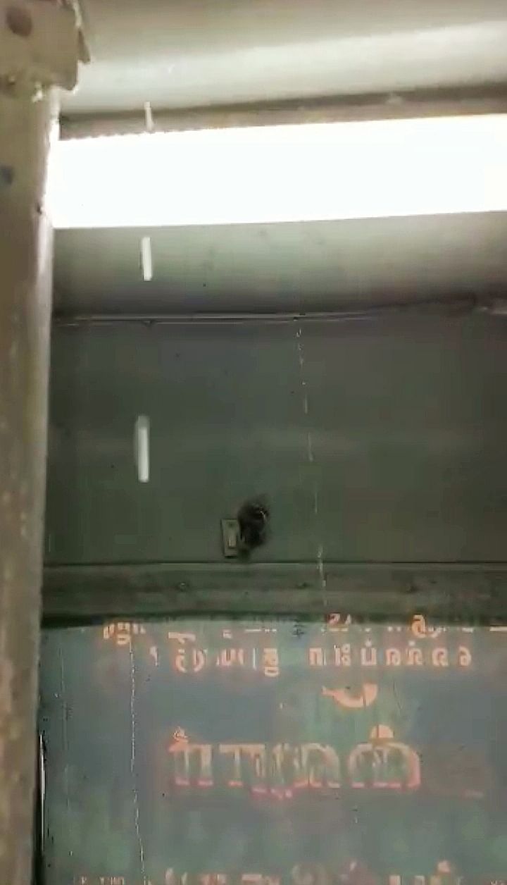 பேருந்துக்குள் ஒழுகிய மழை நீர்