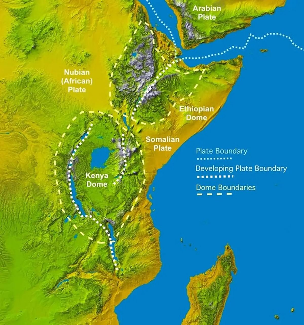 Topography of the Rift Valley