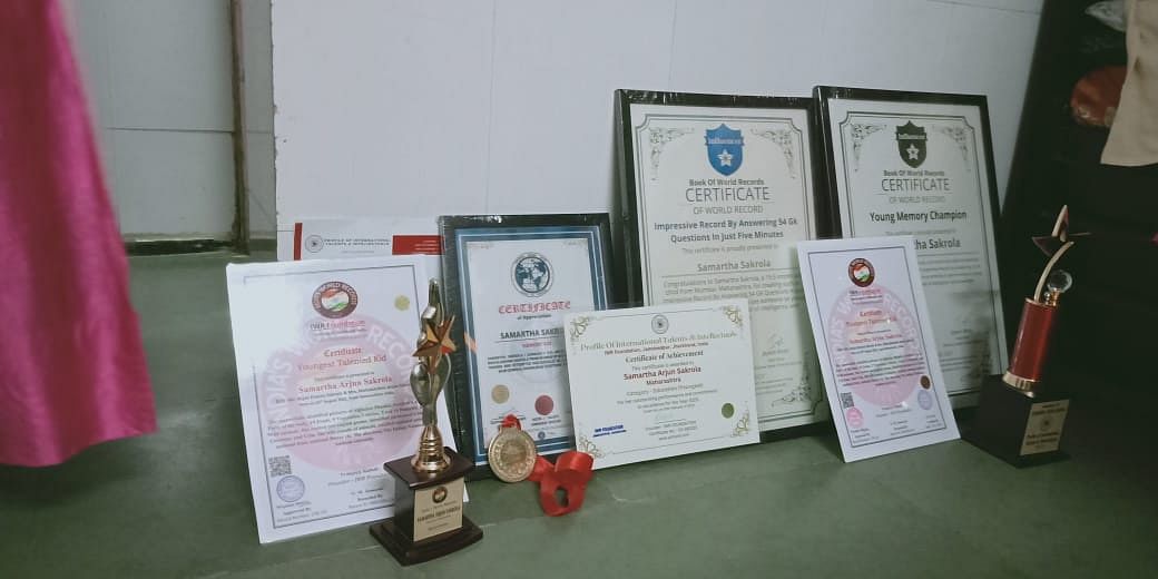மும்பை; அபார நினைவாற்றலால் விருதுகளைக் குவிக்கும் 20 மாத பெண் குழந்தை! 