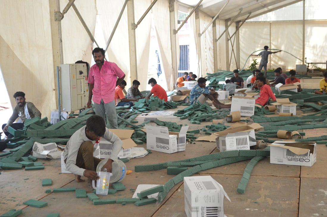 செம்மொழி பூங்கா; 
மலர் கண்காட்சியின் முன்னேற்பாடுகள்!