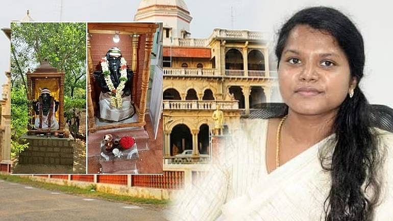 புதுக்கோட்டை மாவட்ட ஆட்சியர் மெர்சி ரம்யா - விநாயகர் சிலை