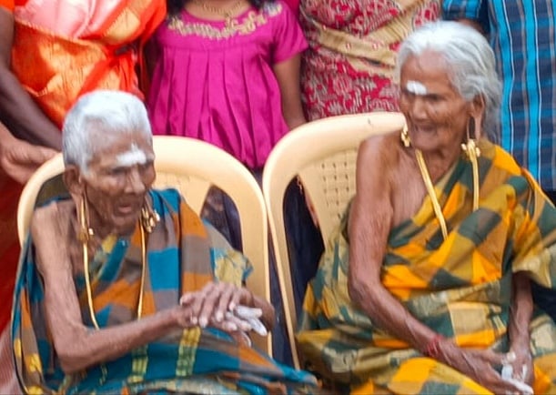 105 வயது அக்காவுடன் பிறந்தநாள் கொண்டாடிய 98 வயது தங்கை; இது மதுரை சுவாரஸ்யம்! 