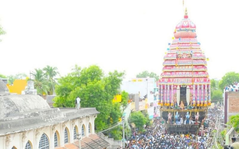 ஸ்ரீவில்லிப்புத்தூர் ஆண்டாள் ஆடிப்பூரத் தேரோட்டம்: கோவிந்தா; கோபாலா முழக்கத்துடன் கோலாகலம்!