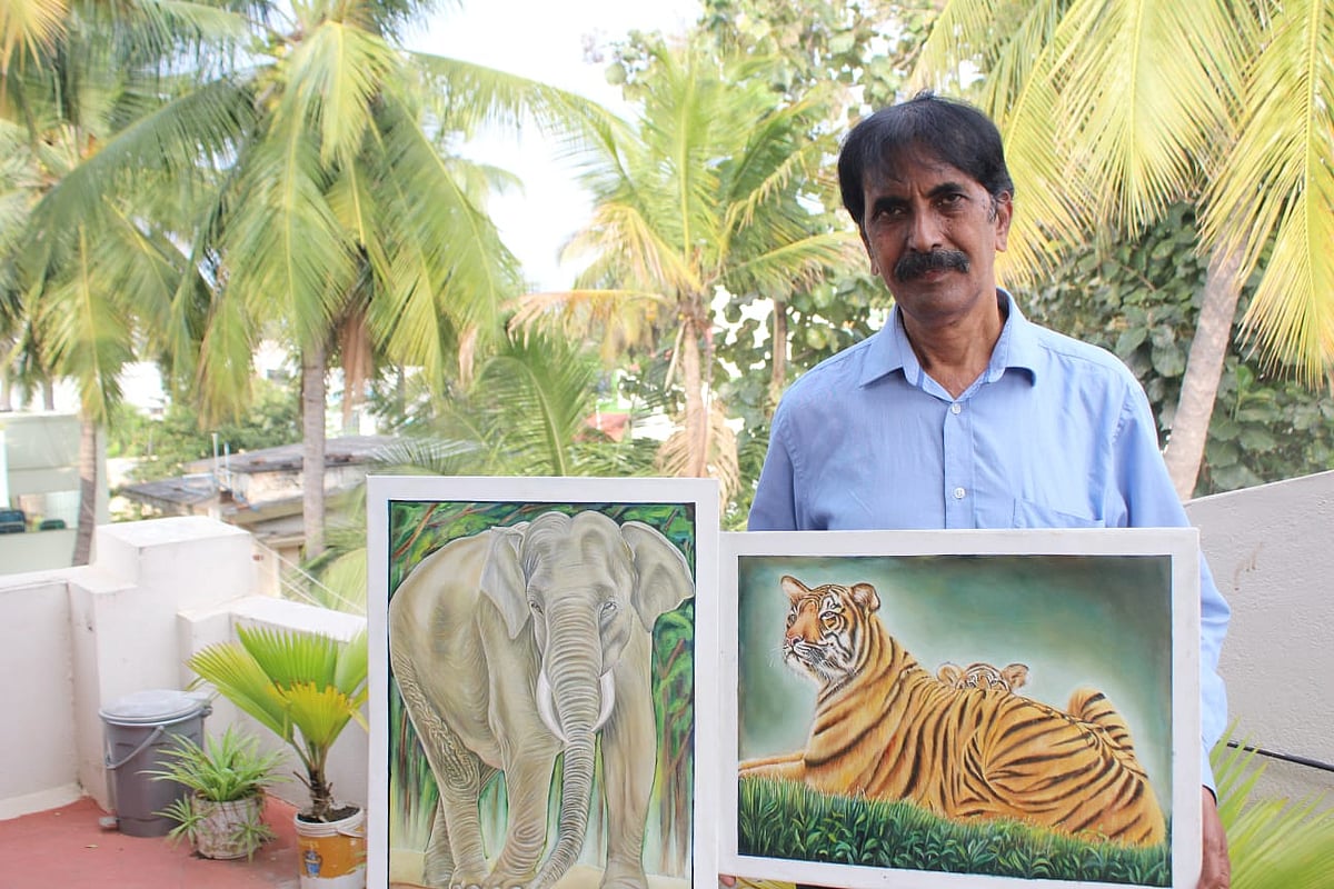 `கோவை ஓவியரைப் பாராட்டிய பிரதமர் மோடி!' - காரணம் இதுதான்