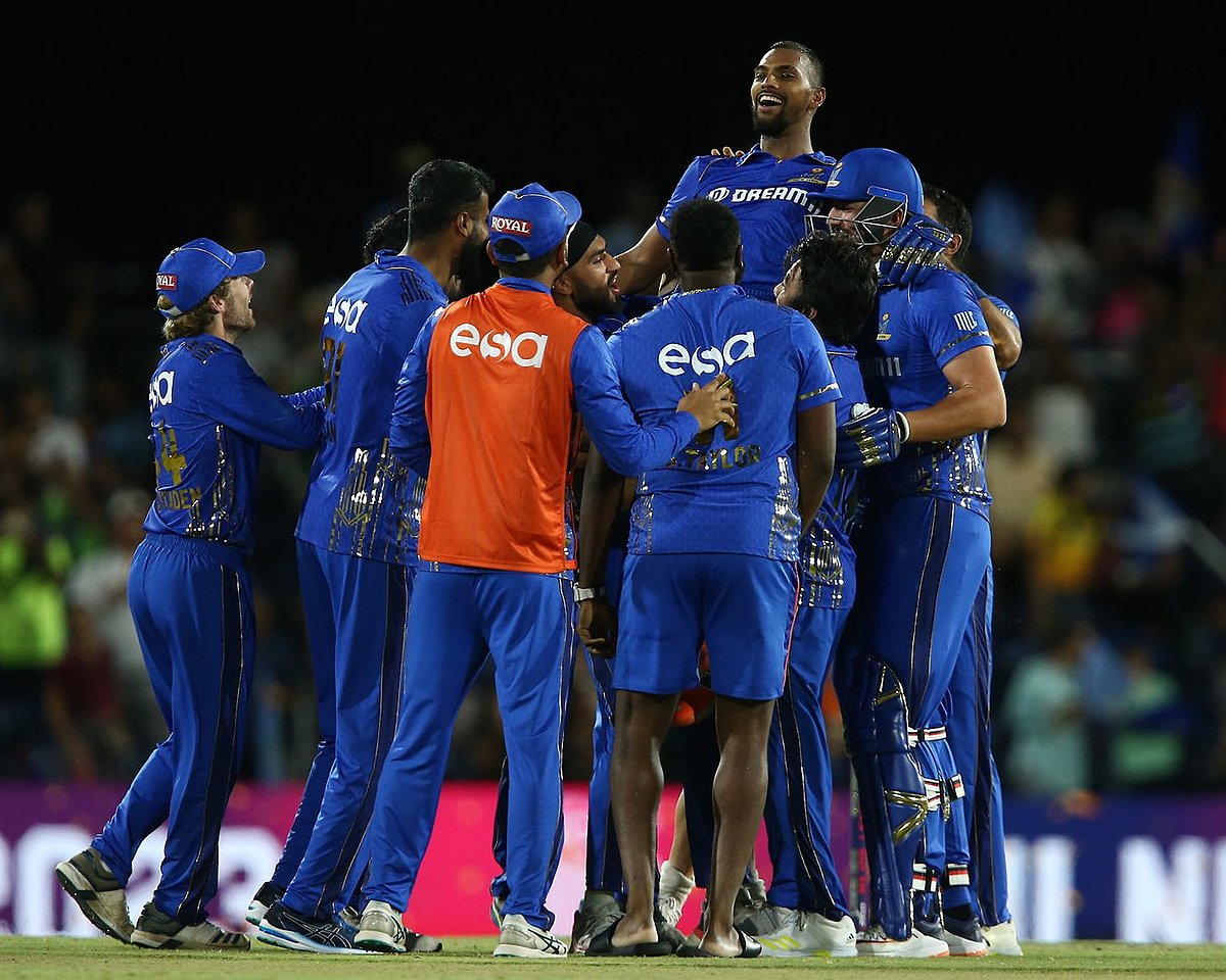 MI New York: `டைகர் கா ஹூக்கும்..' 55 பந்துகளில் 137 ரன்கள்; சீறிய பூரன்; அமெரிக்காவிலும் வென்ற MI