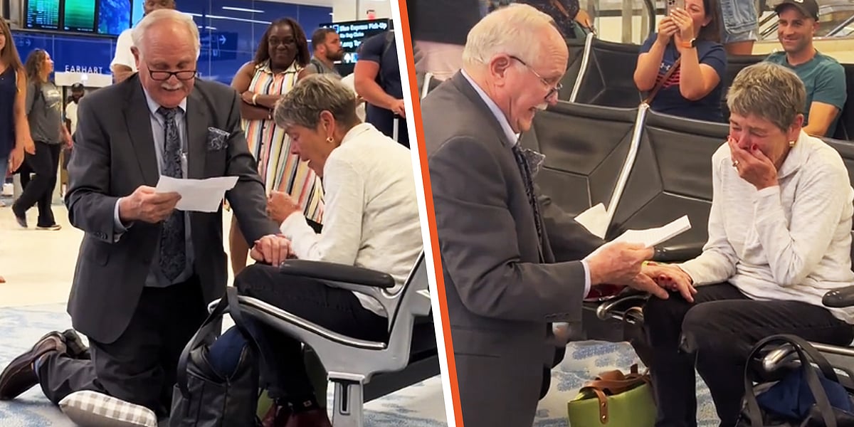 `ஐ லவ் யூ நான்ஸி...' - 60 வருடங்களுக்குப் பிறகு ஓகே சொன்ன காதலி! வைரல் வீடியோ