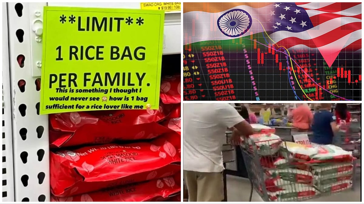 இந்தியாவின் அரிசி ஏற்றுமதி தடை எதிரொலி: அமெரிக்காவில் அரசிக்கு அலையும் மக்கள்! - என்ன  பிரச்னை?!