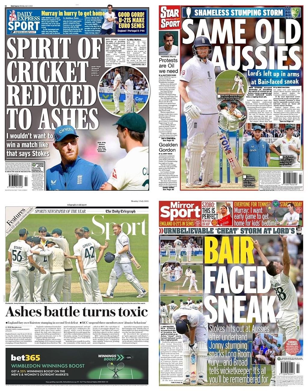 A scathing review by the British press