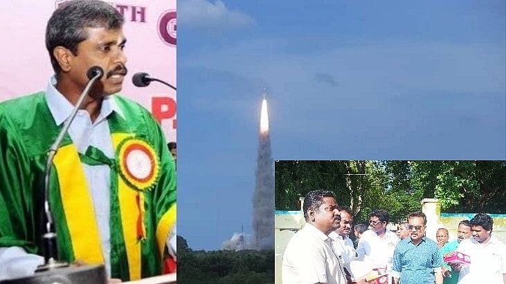சந்திரயான்-3: திட்ட இயக்குநராகச் சாதித்த விழுப்புரம் விஞ்ஞானி - கொண்டாடித் தீர்த்த நண்பர்கள்!