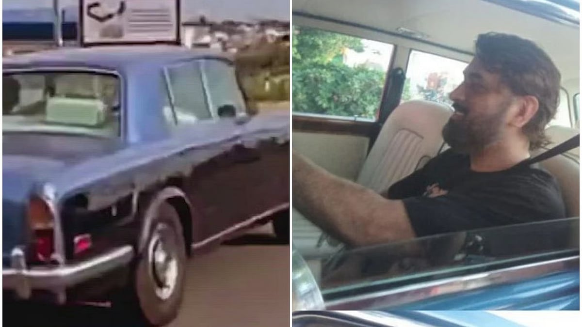 DHONI: வின்டேஜ் ரோல்ஸ் ராய்ஸ் காரை ஓட்டிச் சென்ற தோனி! - இணையத்தில் வைரலாகும் வீடியோ