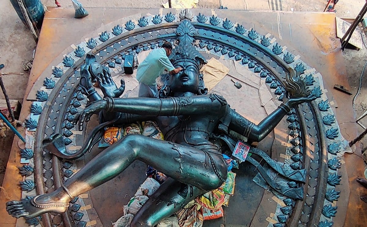 25 டன், 28 அடி உயரம், ரூ.10 கோடி - G-20 மாநாட்டுக்காகச் செய்யப்பட்ட உலகின் மிக உயரமான நடராஜர் சிலை!