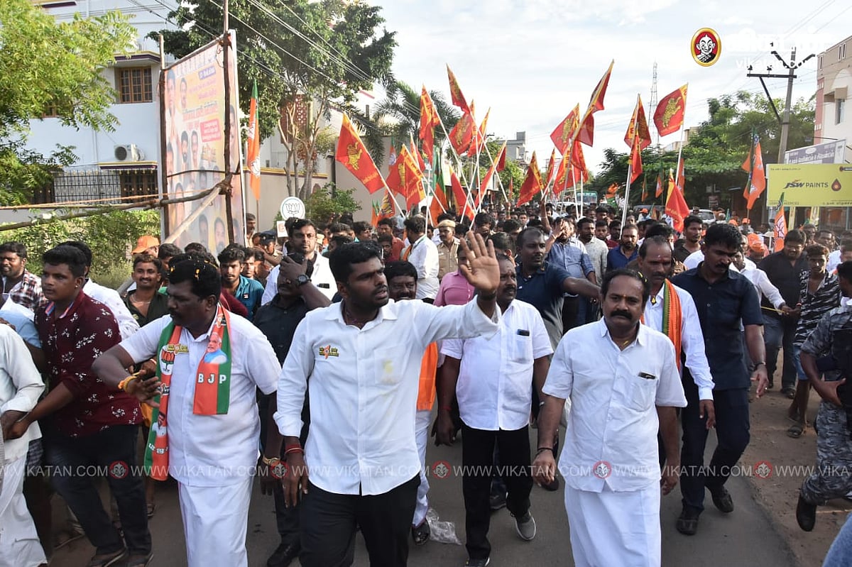 ``ராகுலுக்கும், உதயநிதிக்கும் திண்டுக்கல் பூட்டு போட வேண்டும்!'' - அண்ணாமலை பேச்சு