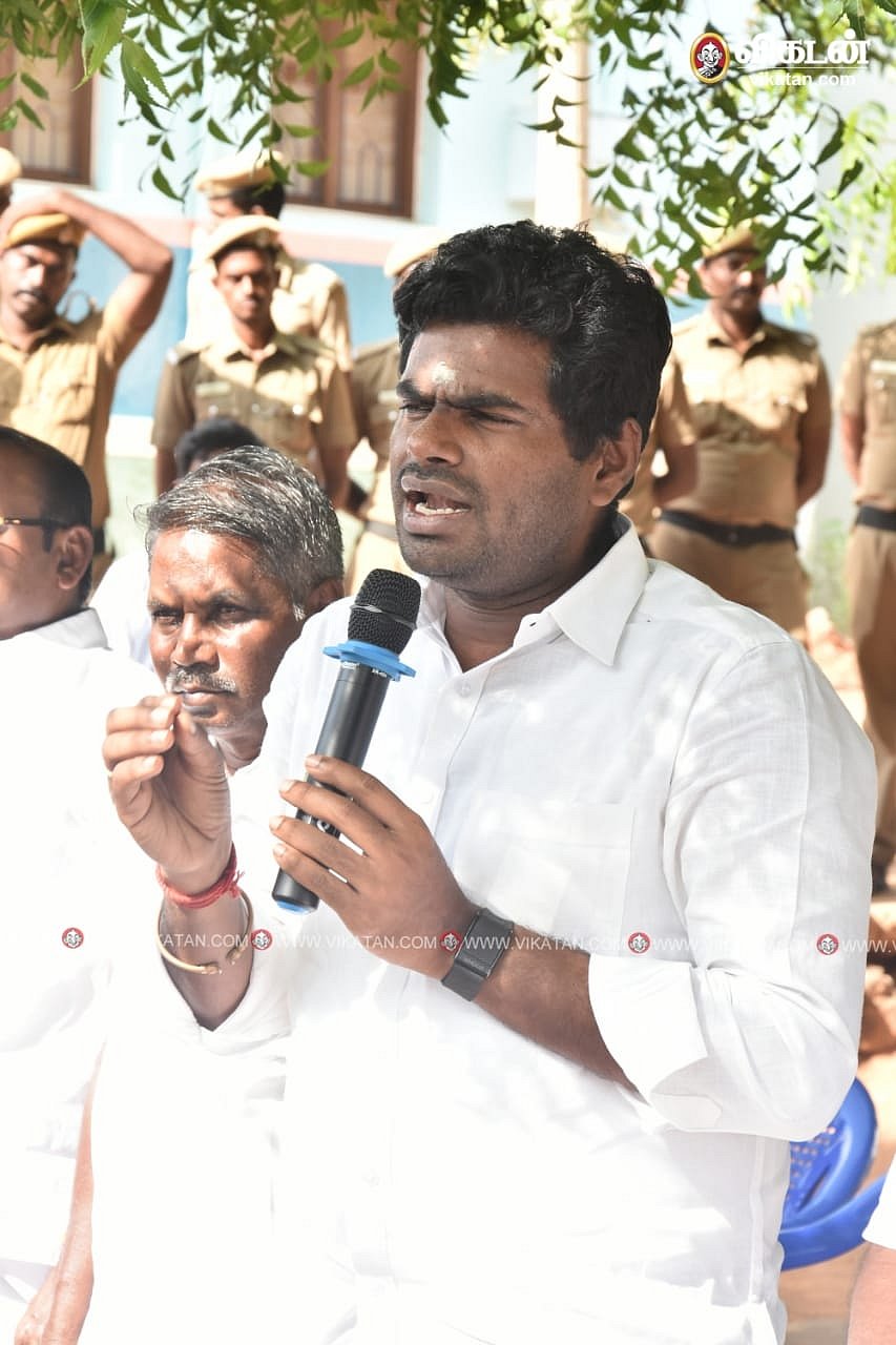 `அரசியல் வாரிசுகளால் சின்னாபின்னமாகிறது தமிழகம்!' - திண்டுக்கல்லில் அண்ணாமலை ஆதங்கம்