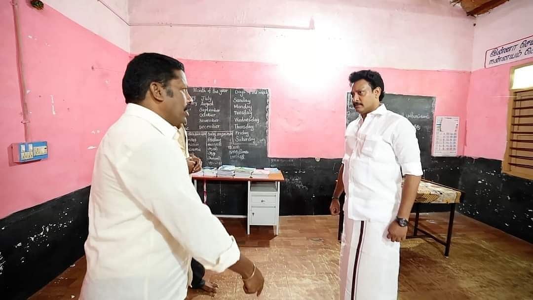 பள்ளிக் கல்வித்துறை அமைச்சர் அன்பில்  மகேஸ்