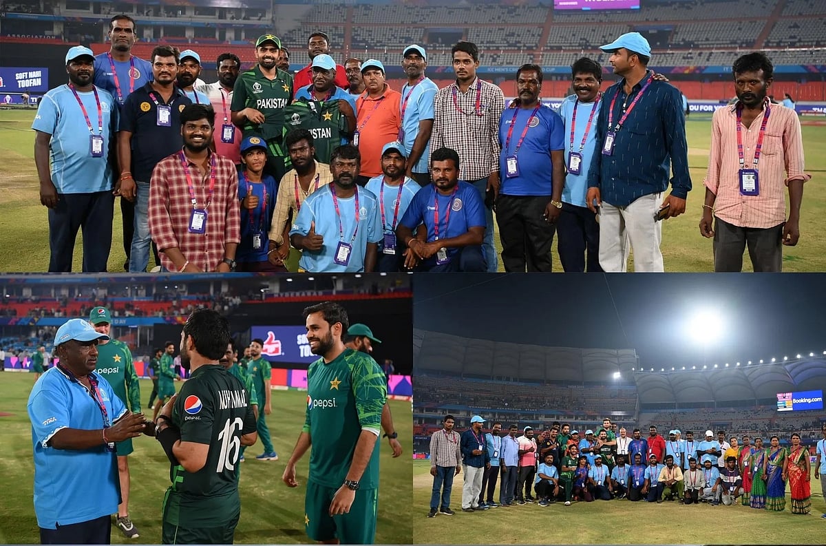 Babar Azam: `மைதான ஊழியர்களுக்குப் பரிசு!' - ஹைதராபாத்தில் பாகிஸ்தான் அணி நெகிழ்ச்சி!