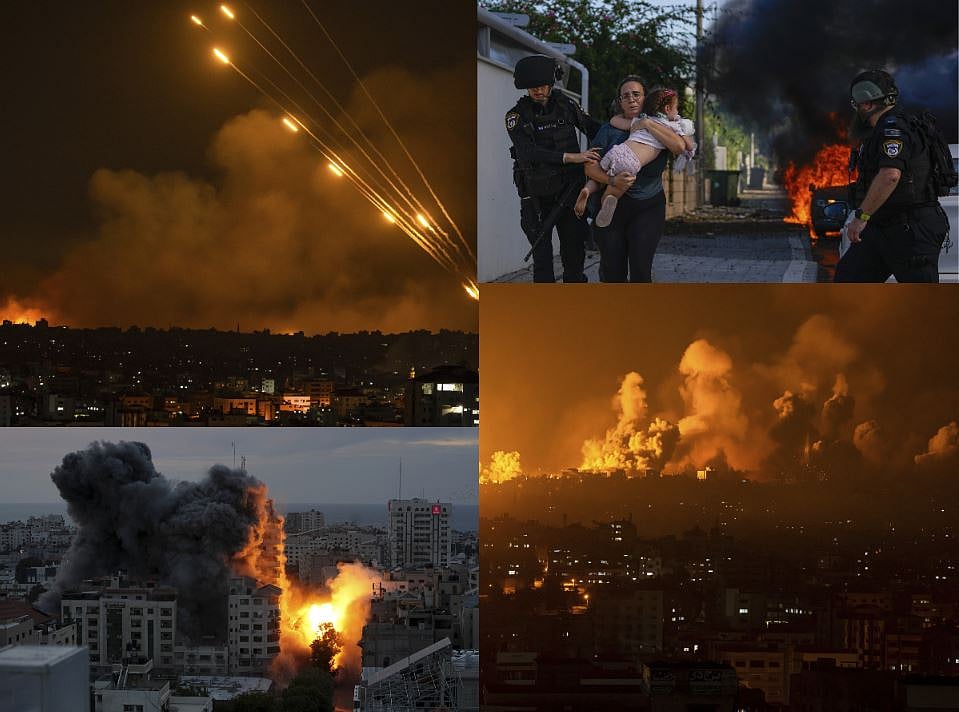 Israel Palestine Conflict: நொறுங்கிய கட்டடங்கள்; சிதறிய உடல்கள்; கதறும் மக்கள் |கண்ணீர்க் காட்சிகள்