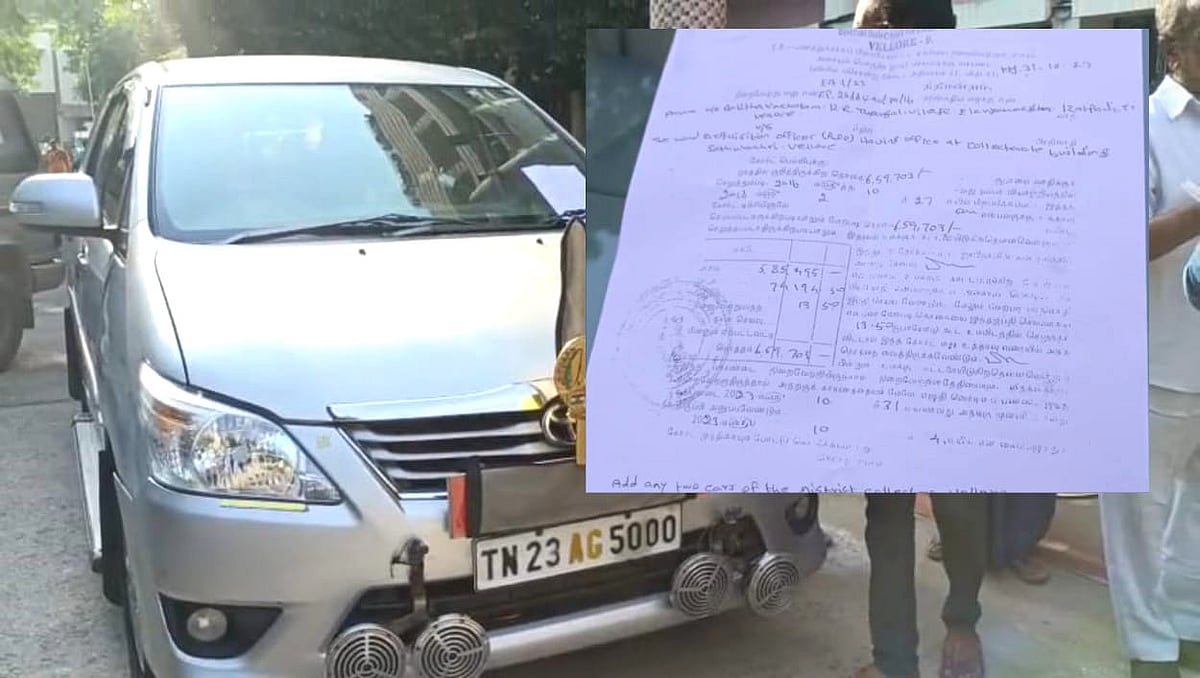 வேலூர் ஆட்சியர் காரில் ‘ஜப்தி’ நோட்டீஸ்; விவசாயிகளுக்கு இழப்பீடு வழங்காததால் நீதிமன்றம் குட்டு!