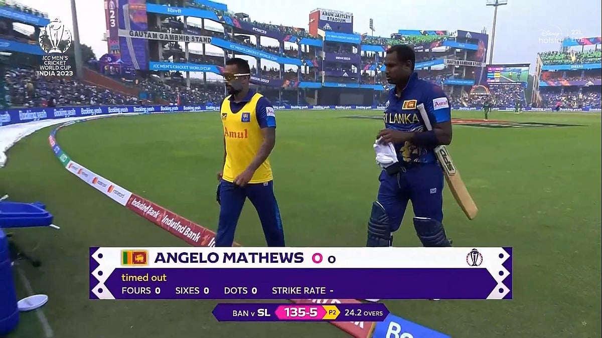 Angelo Mathews: `பந்தையே எதிர்கொள்ளாமல் அவுட்!' - அது என்ன டைம் அவுட் விதி?