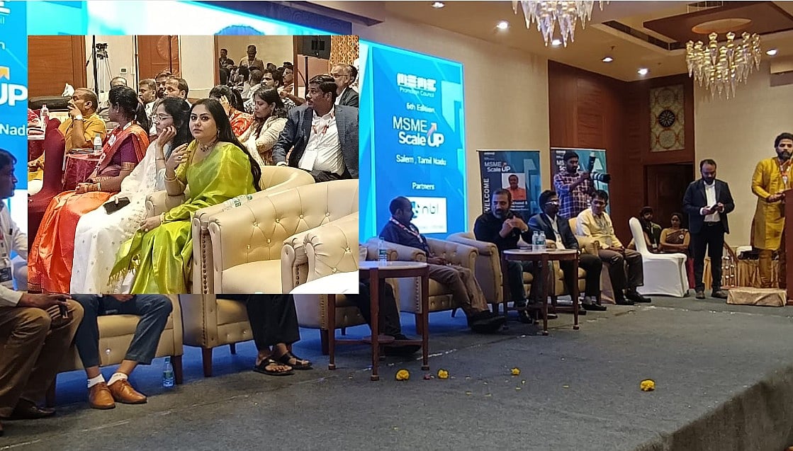 சேலம்: நமீதா கலந்துகொண்ட நிகழ்ச்சி; `அரசு முத்திரையைத் தவறாகப் பயன்படுத்திய புகார்' - இருவர் கைது!