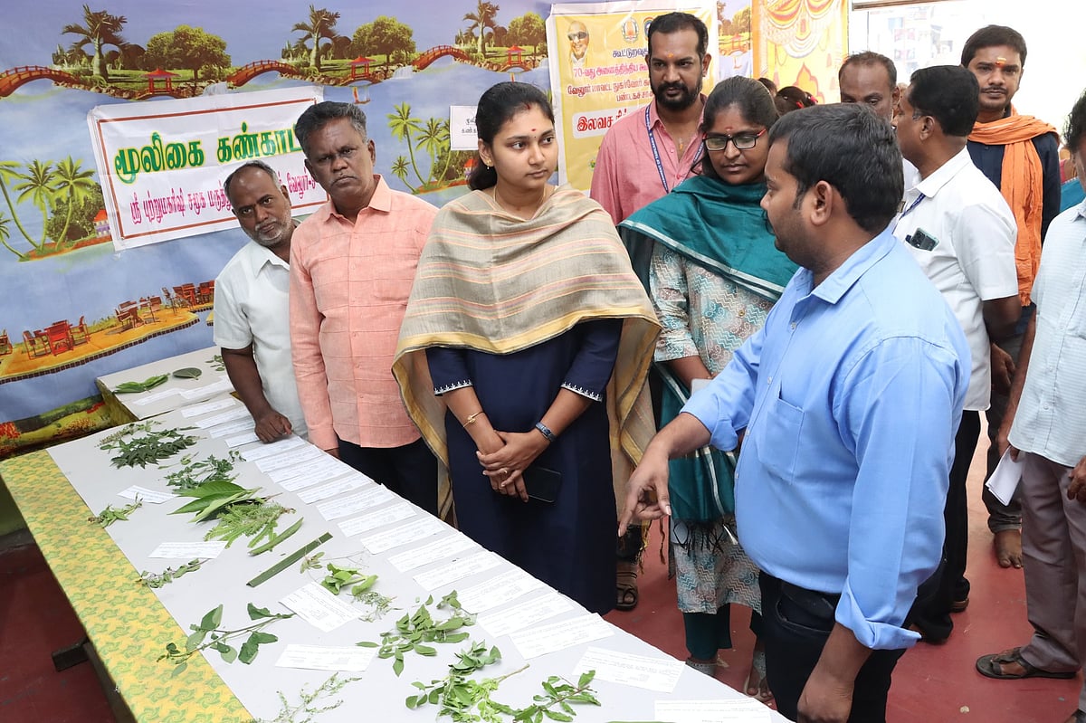 வேலூரில் நடைபெற்ற மூலிகை கண்காட்சியில்