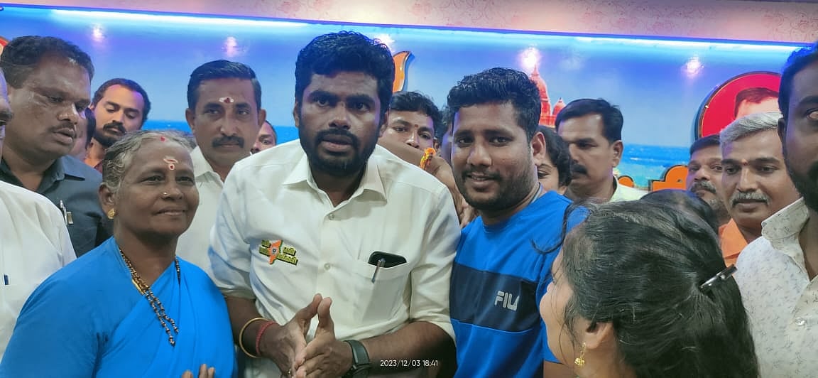 நாகர்கோவில் வந்த அண்ணாமலை