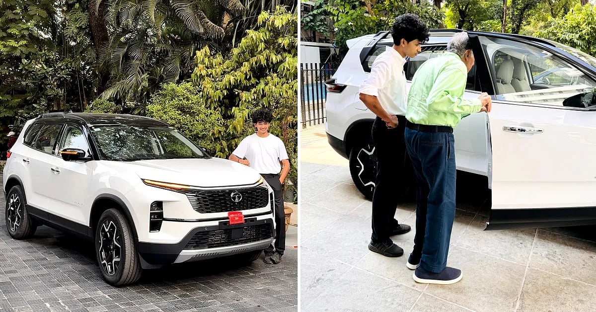 ``ரத்தன் டாடாவிடம் புது காரை காட்டிய சாந்தனு''... வைரல் புகைப்படங்கள்! 