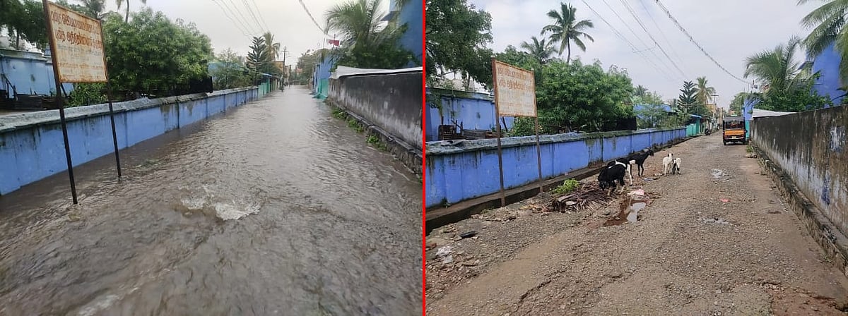 திருநெல்வேலி மழை வெள்ளம்: காட்சிகள் அன்று - இன்று! 