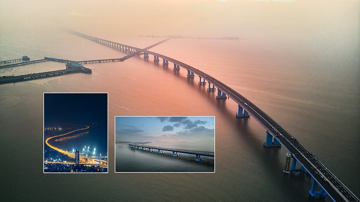 Atal Setu: இந்தியாவிலேயே மிகப்பெரிய கடல் பாலம்! - அட்டகாசமான பகல், இரவு படங்கள்! | Photo Album