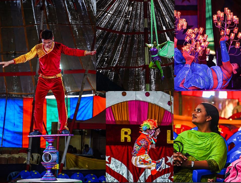 அந்தரத்தில் சாகசம்; அசாத்திய திறமைகள்; துள்ளல்... ஆவடியில் புகழ்பெற்ற ஜம்போ சர்க்கஸ் | Photo Album 