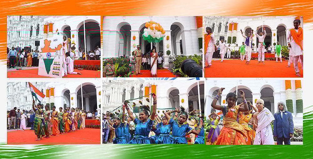 தேசியக் கொடியை ஏற்றி மூவர்ண பலூன்களை பறக்கவிட்ட மேயர் பிரியா - சென்னை மாநகராட்சி குடியரசு தின விழா!