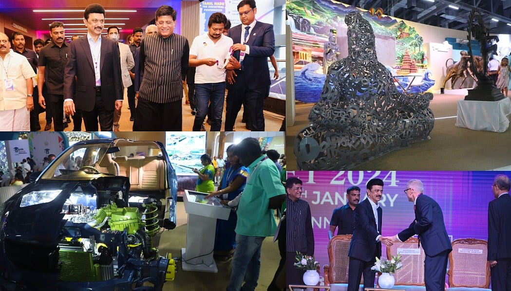 பிரமாண்ட அரங்கு; சென்னையில் முகாமிட்ட சர்வதேச முதலீட்டாளர்கள் & அரங்குகள்! - TN GIM 2024 Photo Album