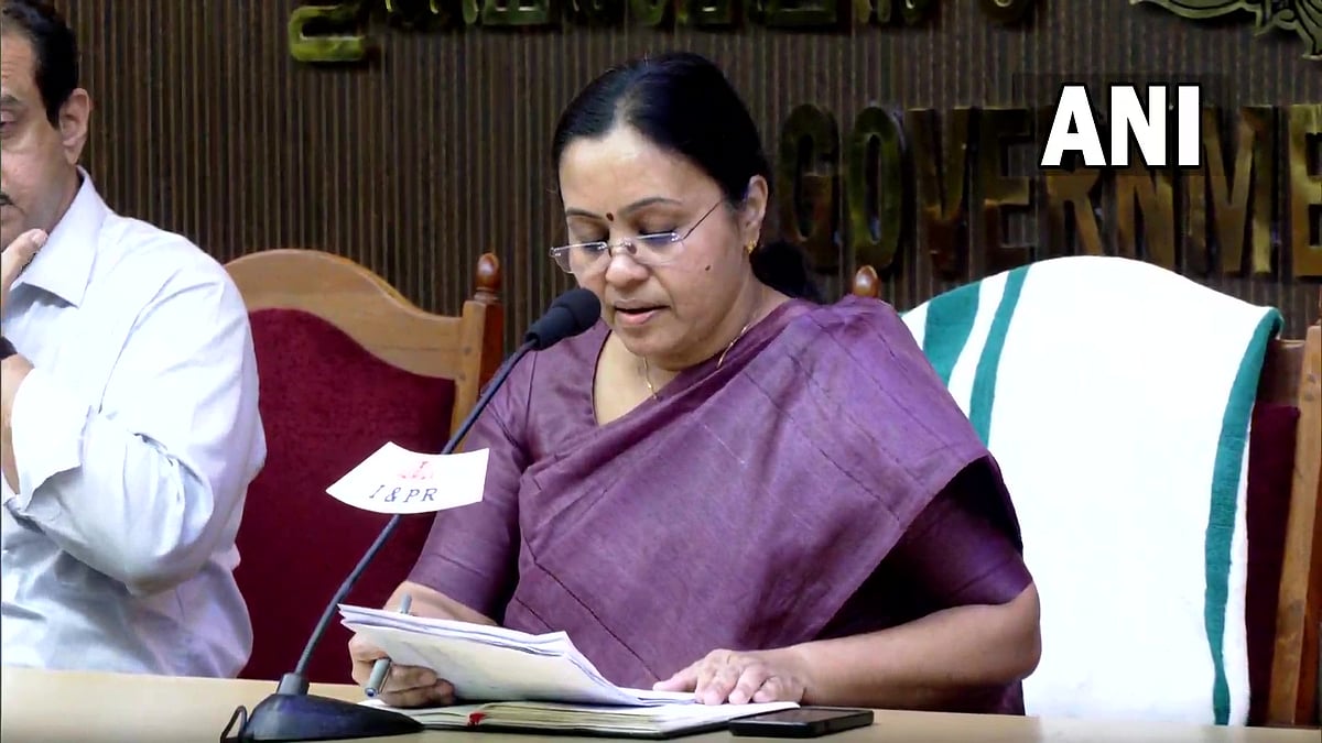 கேரள சுகாதாரத்துறை அமைச்சர் வீணா ஜார்ஜ் 