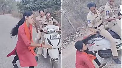 தெலங்கானா: போராடிய மாணவியை தலைமுடியை பிடித்து இழுத்துச் சென்ற போலீஸ் - எதிர்க்கட்சிகள் கடும் கண்டனம்