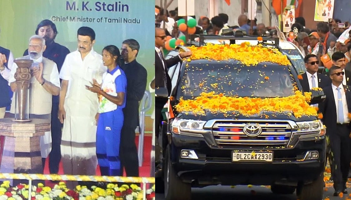 Khelo India: மோடி Roadshow, கண்கவர் கலை நிகழ்ச்சிகள்; வீர மங்கை சிலை பரிசளித்த ஸ்டாலின்! - Album