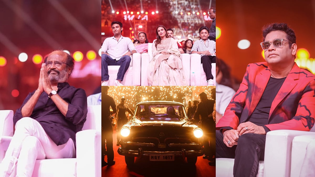 Lal Salaam: வின்டேஜ் காரில் என்ட்ரி; ரஜினி, ஐஸ்வர்யா, ஏ.ஆர்.ரஹ்மான், விக்ராந்த் - போட்டோ ஆல்பம்!