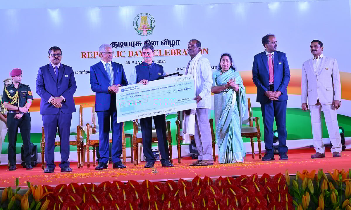 `நீர்நிலைகளை சீரமைப்பதும் வழிபாடுதான்' நெல்லை முத்துகிருஷ்ணனுக்கு சூழல் விருது..!