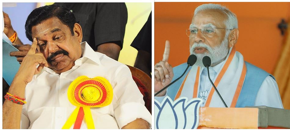 பாஜக கூட்டணியை விரும்பாத  எடப்பாடியும் மோடியின் திருப்பூர் பேச்சும் - அதிமுகவை கரைக்கும் யுக்தியா?!