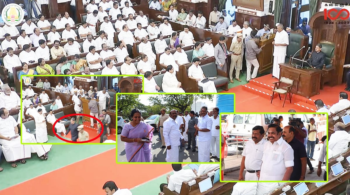 சந்தித்துக்கொண்ட வானதி, ஓ.பி.எஸ் ஆதரவாளர்கள் டு பாதியில் வெளியேறிய ஆளுநர்! | TN Assembly Photo Album