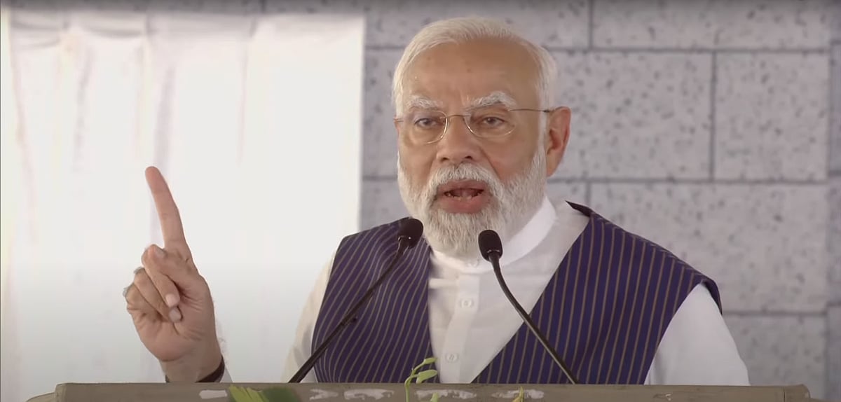 `வெறுப்பு அரசியலைப் பரப்புகிறார்கள்; இனியும் திமுக இங்கு இருக்க முடியாது..!' - நெல்லையில் மோடி