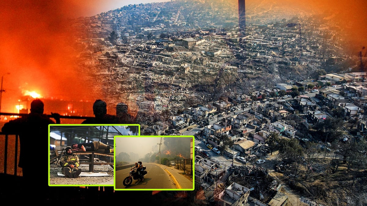Chile Fires: `தீக்கிரையான பல்லாயிரக்கணக்கான வீடுகள்..!’ - சிலி `காட்டுத்தீ’யின் கோரம்