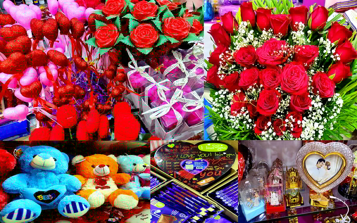 Valentine's Day: ரோஸ், டெடி - நெல்லையில் காதலர் தின பரிசுப் பொருள்கள் விற்பனை ஜோர்! I Photo Album